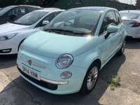 USED 2014 14 FIAT 500 1.2 Lounge Hatchback 3dr Petrol Manual Euro 6 (s/s) (69 bhp) 