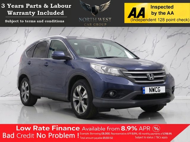 View our Honda CR-V 2.2 i-DTEC EX SUV 5dr Diesel Auto 4WD Euro 5 (150 ps) ***DRIVE AWAY TODAY*** NATIONWIDE PARTS & LABOUR WARRANTY INCLUDED + 12 MONTHS AA BREAKDOWN FREE