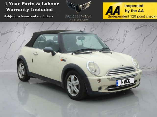 View our MINI Convertible 1.6 One Convertible 2dr Petrol Manual Euro 4 (90 ps) 12 MONYHS MOT ON SALE