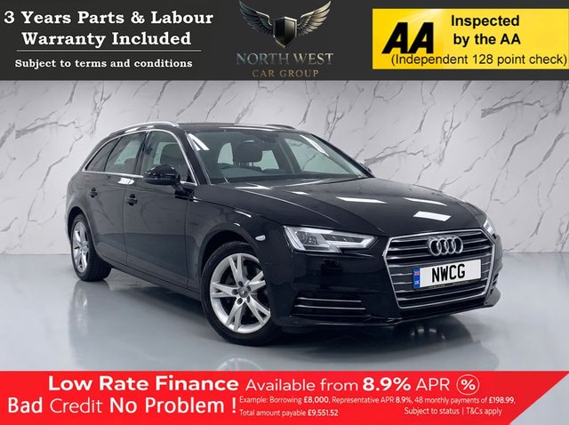 View our Audi A4 Avant 1.4 TFSI Sport Estate 5dr Petrol Manual Euro 6 (s/s) (150 ps) NATIONWIDE PARTS & LABOUR WARRANTY INCLUDED + 12 MONTHS AA BREAKDOWN FREE