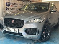 USED 2019 69 JAGUAR F-PACE 2.0 D180 Chequered Flag SUV 5dr Diesel Auto AWD Euro 6 (s/s) (180 ps)+2 KEYS+1 FORMER KEEPER+FSH+NAV+HEATED LEATHER SEATS+PANO SUNROOF+CLIMATE+AIRCON+PARK CONTROL+MEDIA+APPS+DAB+20