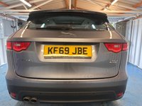 USED 2019 69 JAGUAR F-PACE 2.0 D180 Chequered Flag SUV 5dr Diesel Auto AWD Euro 6 (s/s) (180 ps)+2 KEYS+1 FORMER KEEPER+FSH+NAV+HEATED LEATHER SEATS+PANO SUNROOF+CLIMATE+AIRCON+PARK CONTROL+MEDIA+APPS+DAB+20