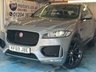 USED 2019 69 JAGUAR F-PACE 2.0 D180 Chequered Flag SUV 5dr Diesel Auto AWD Euro 6 (s/s) (180 ps)+2 KEYS+1 FORMER KEEPER+FSH+NAV+HEATED LEATHER SEATS+PANO SUNROOF+CLIMATE+AIRCON+PARK CONTROL+MEDIA+APPS+DAB+20