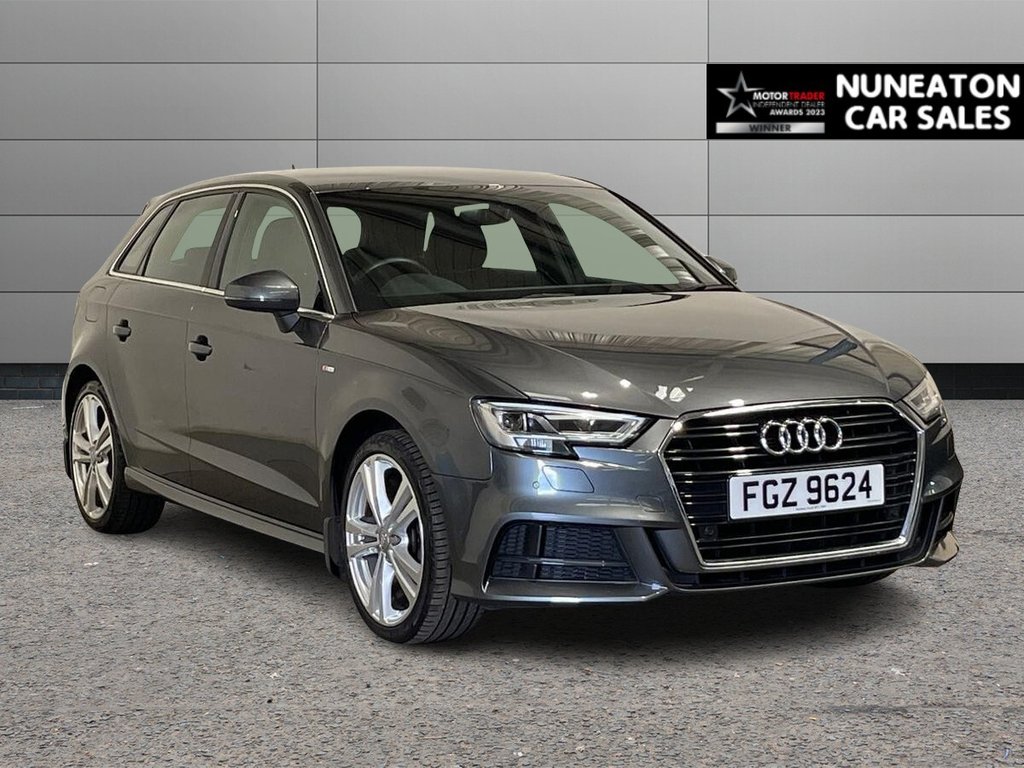 USED 2017 AUDI A3 1.4 TFSI CoD S line Sportback 5dr Petrol S Tronic Euro 6 (s/s) (150 ps) 