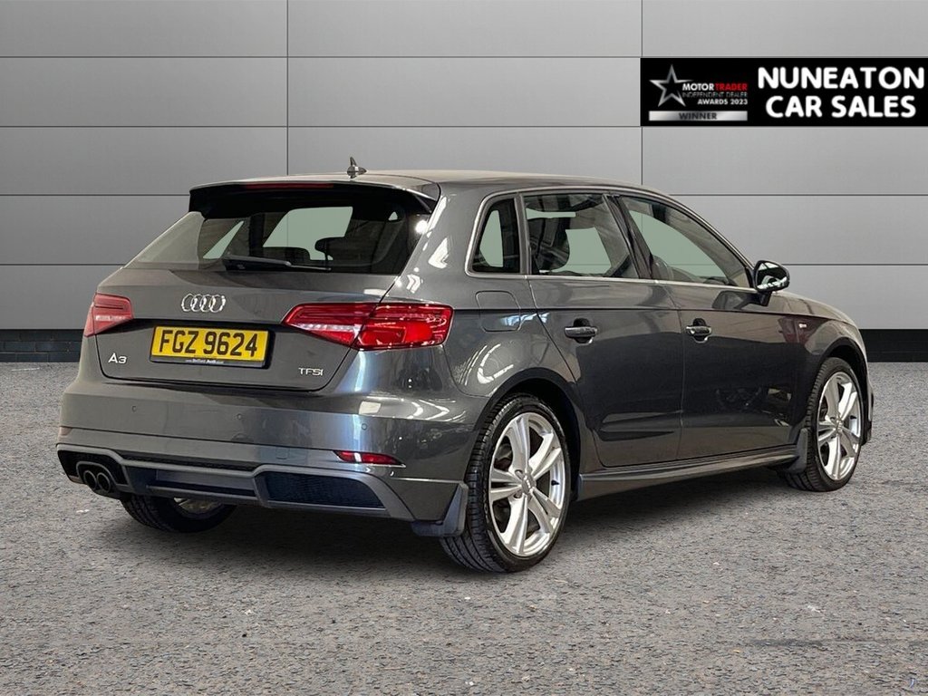 USED 2017 AUDI A3 1.4 TFSI CoD S line Sportback 5dr Petrol S Tronic Euro 6 (s/s) (150 ps) 