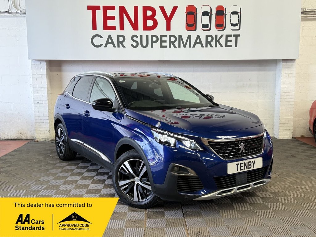 Blue 2019 Peugeot 3008 Estate Front-wheel drive Automatic
