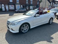 USED 2011 11 MERCEDES-BENZ E CLASS 3.0 E350 CDI V6 BlueEfficiency Sport Cabriolet 2dr Diesel G-Tronic Euro 5 (231 ps) FULL MAIN DEALER HISTORY. FLAMENCO RED LEATHER. AIR SCARF. REVERSE CAMERA.