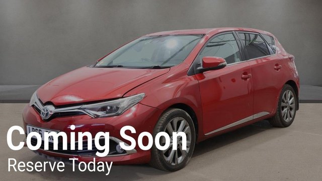 View our Toyota Auris 1.8 VVT-h Excel Hatchback 5dr Petrol Hybrid CVT Euro 6 (s/s) (Safety Sense) (136 ps)