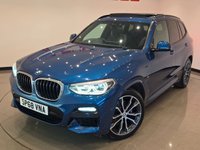 USED 2018 68 BMW X3 3.0 30d M Sport SUV 5dr Diesel Auto xDrive Euro 6 (s/s) (265 ps) 