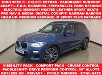 USED 2018 68 BMW X3 3.0 30d M Sport SUV 5dr Diesel Auto xDrive Euro 6 (s/s) (265 ps) 