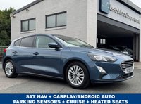 USED 2020 20 FORD FOCUS 1.0T EcoBoost Titanium Hatchback 5dr Petrol Manual Euro 6 (s/s) (125 ps) 1 OWNER -- FULL SERVICE HISTORY -- SAT NAV -- CARPLAY -- CRUISE