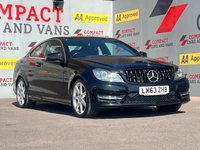 USED 2013 63 MERCEDES-BENZ C CLASS 1.6 C180 AMG Sport Plus Coupe 2dr Petrol G-Tronic+ Euro 6 (s/s) (156 ps) AUTOMATIC !!!
