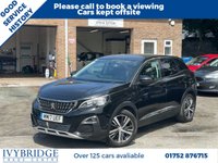 USED 2017 17 PEUGEOT 3008 1.6 BlueHDi Allure SUV 5dr Diesel EAT Euro 6 (s/s) (120 ps) 2 OWNER+GOOD SERVICE HISTORY