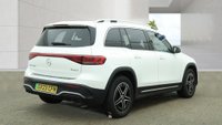 USED 2023 23 MERCEDES-BENZ EQB White EQB 300 AMG Line, 29,650 miles, Electric 4MATIC, 7 seats, Sat nav, Rear camera, Heated front seats, Part leather, ULEZ compliant. This 2023 Mercedes-Benz EQB 300 AMG Line is a well-maintained vehicle that has had only one owner from new. As an all-electric SUV with four-wheel drive, this AMG Line model offers a practical solution for families, featuring seven seats and a spacious boot. The vehicle is equipped with a 73 kWh battery that provides a range of 253 miles when new, and it comes with an MOT valid until June 2027. Comfort and safety are prioritised through features such as heated front seats, THERMOTRONIC automatic