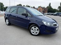 USED 2014 14 VAUXHALL ZAFIRA 1.8 16V Exclusiv MPV 5dr Petrol Manual Euro 5 (120 ps) 12m MOT INCLUDED IN SALE
