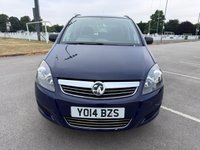 USED 2014 14 VAUXHALL ZAFIRA 1.8 16V Exclusiv MPV 5dr Petrol Manual Euro 5 (120 ps) 12m MOT INCLUDED IN SALE