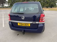 USED 2014 14 VAUXHALL ZAFIRA 1.8 16V Exclusiv MPV 5dr Petrol Manual Euro 5 (120 ps) 12m MOT INCLUDED IN SALE