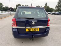 USED 2014 14 VAUXHALL ZAFIRA 1.8 16V Exclusiv MPV 5dr Petrol Manual Euro 5 (120 ps) 12m MOT INCLUDED IN SALE