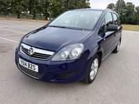 USED 2014 14 VAUXHALL ZAFIRA 1.8 16V Exclusiv MPV 5dr Petrol Manual Euro 5 (120 ps) 12m MOT INCLUDED IN SALE