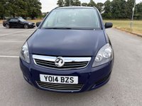 USED 2014 14 VAUXHALL ZAFIRA 1.8 16V Exclusiv MPV 5dr Petrol Manual Euro 5 (120 ps) 12m MOT INCLUDED IN SALE