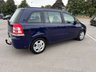 USED 2014 14 VAUXHALL ZAFIRA 1.8 16V Exclusiv MPV 5dr Petrol Manual Euro 5 (120 ps) 12m MOT INCLUDED IN SALE