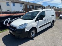 USED 2017 17 PEUGEOT PARTNER 1.6 BlueHDi 756 S Panel Van 6dr Diesel Manual L2 (112 g/km, 97.64 bhp) Twin Side loading Doors- - Ply Lined - Low Miles - Mint Condition