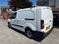 USED 2017 17 PEUGEOT PARTNER 1.6 BlueHDi 756 S Panel Van 6dr Diesel Manual L2 (112 g/km, 97.64 bhp) Twin Side loading Doors- - Ply Lined - Low Miles - Mint Condition