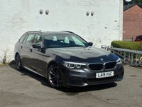 USED 2019 19 BMW 5 SERIES 2.0 520d M Sport Touring 5dr Diesel Auto Euro 6 (s/s) (190 ps) THIS AUTOMATIC ESTATE 2.0 BMW 5 SERIES TOURING, COMES WITH LOTS OF EXTRAS, FULL LEATHER INTERIOR, SAT NAV, FRONT AND REAR PARKING SENSORS