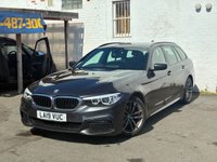 USED 2019 19 BMW 5 SERIES 2.0 520d M Sport Touring 5dr Diesel Auto Euro 6 (s/s) (190 ps) THIS AUTOMATIC ESTATE 2.0 BMW 5 SERIES TOURING, COMES WITH LOTS OF EXTRAS, FULL LEATHER INTERIOR, SAT NAV, FRONT AND REAR PARKING SENSORS