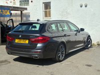 USED 2019 19 BMW 5 SERIES 2.0 520d M Sport Touring 5dr Diesel Auto Euro 6 (s/s) (190 ps) THIS AUTOMATIC ESTATE 2.0 BMW 5 SERIES TOURING, COMES WITH LOTS OF EXTRAS, FULL LEATHER INTERIOR, SAT NAV, FRONT AND REAR PARKING SENSORS