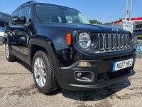 USED 2017 17 JEEP RENEGADE 1.6 E-TorQ Longitude SUV 5dr Petrol Manual Euro 6 (s/s) (110 ps) LOW MILES + SAT NAV + SENSORS + HYBRID + FSH + CRUISE + AC