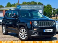 USED 2017 17 JEEP RENEGADE 1.6 E-TorQ Longitude SUV 5dr Petrol Manual Euro 6 (s/s) (110 ps) LOW MILES + SAT NAV + SENSORS + HYBRID + FSH + CRUISE + AC