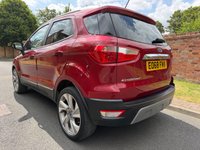 USED 2018 68 FORD ECOSPORT 1.5 EcoBlue Titanium SUV 5dr Diesel Manual Euro 6 (s/s) (100 ps) 3 OWNERS, FULL SERVICE HISTORY,  8 SERVICES, 1YR MOT, NAV, HEATED LEATHER, ALLOYS, CLIMATE, CRUISE,  BLUETOOTH, SUNROOF, DAB  RADIO CD, E/WINDOWS, R/LOCKING, FREE WARRANTY, FINANCE AVAILABLE, HPI CLEAR, PART EXCHANGE WELCOME,