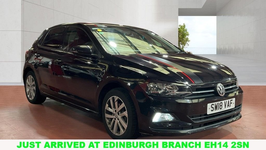 Black 2018 Volkswagen Polo Hatchback Front-wheel drive Automatic