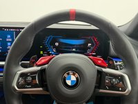 USED 2025 25 BMW M5 4.4 22.1kWh Touring 5dr Petrol Plug-in Hybrid Steptronic xDrive Euro 6 (s/s) (727 ps) Finished In Metalic Isle Of Man Green, This M5 Comes With The Driving Assistant Pro Package, Glass Panoramic Roof, Comfort Package, 20 & 21" M Light Alloy Wheels,  With Sport Tyres, Anthracite Alacantra Headlining, Towbar, M Carbon Side Mirror Caps, Adaptive LED Headlights, BMW Iconic Glow Exterior Pack, M Multifunction Seat, M Multifunction Seat, Front And Rear Heated Seats,CT Front Splitter Carbon Rear Diffuser, Parking Assistance System Plus, Bowers And Wilkins Surround Sound System.