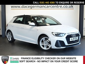 2019 AUDI A1 1.0 TFSI 30 S line Sportback 5dr Petrol S Tronic Euro 6 (s/s) (116 ps) &pound;12440.00
