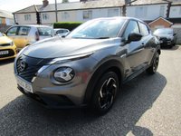 USED 2023 23 NISSAN JUKE 1.6 N-Connecta SUV 5dr Petrol Hybrid Automatic Euro 6 (143 ps) SELF CHARGING PETROL/ELEC HYBRID AUTOMATIC,,,,EX MOTABILITY ONE OWNER,,,,FULL SERVICE HISTORY,,,,ONLY 22000 MILES,,,,NEW M.O.T AND SERVICE BEFORE COLLECTION,,,,PARTS AND LABOUR WARRANTY INCLUDED.