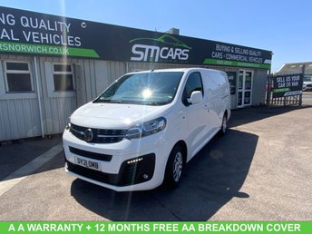 2021 VAUXHALL VIVARO 1.5 Turbo D 2900 Sportive Panel Van 5dr Diesel Manual L2 H1 Euro 6 (s/s) (100 ps) &pound;11700.00