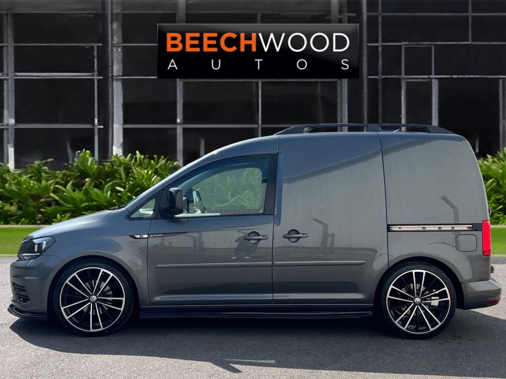 USED 2018 68 VOLKSWAGEN CADDY 2.0 TDI C20 BlueMotion Tech Trendline Panel Van 5dr Diesel Manual SWB Euro 6 (s/s) (102 ps) AIR CON / COILOVERS /19s