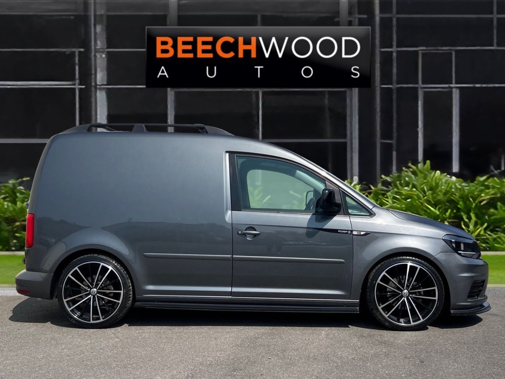 USED 2018 68 VOLKSWAGEN CADDY 2.0 TDI C20 BlueMotion Tech Trendline Panel Van 5dr Diesel Manual SWB Euro 6 (s/s) (102 ps) AIR CON / COILOVERS /19s
