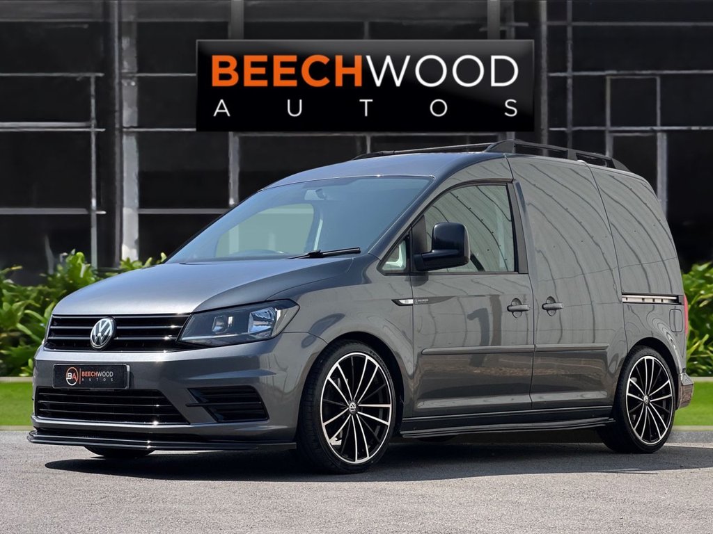 USED 2018 68 VOLKSWAGEN CADDY 2.0 TDI C20 BlueMotion Tech Trendline Panel Van 5dr Diesel Manual SWB Euro 6 (s/s) (102 ps) AIR CON / COILOVERS /19s