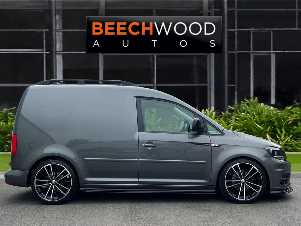 USED 2018 68 VOLKSWAGEN CADDY 2.0 TDI C20 BlueMotion Tech Trendline Panel Van 5dr Diesel Manual SWB Euro 6 (s/s) (102 ps) AIR CON / COILOVERS /19s
