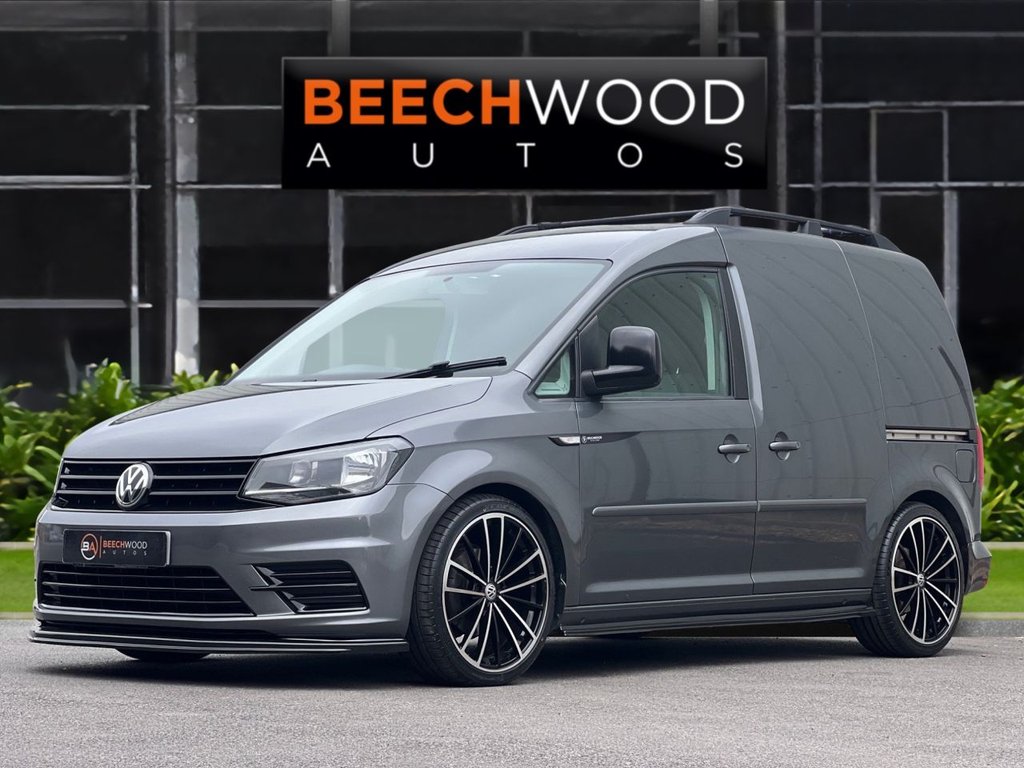 USED 2018 68 VOLKSWAGEN CADDY 2.0 TDI C20 BlueMotion Tech Trendline Panel Van 5dr Diesel Manual SWB Euro 6 (s/s) (102 ps) AIR CON / COILOVERS /19s