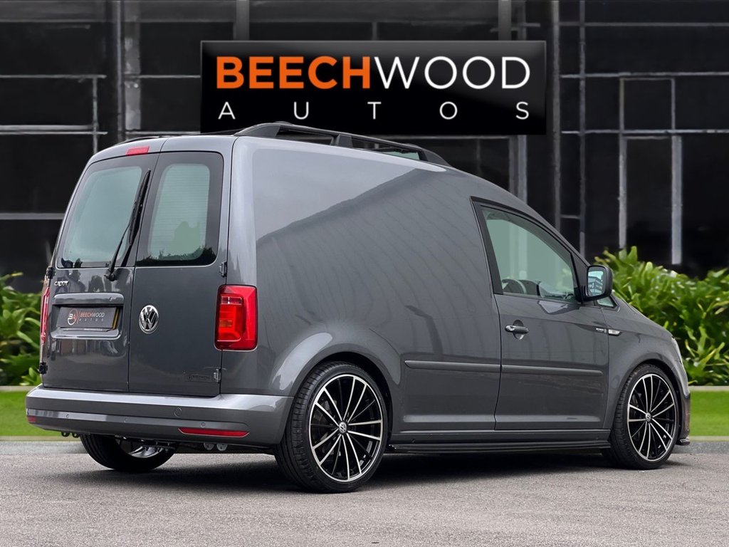 USED 2018 68 VOLKSWAGEN CADDY 2.0 TDI C20 BlueMotion Tech Trendline Panel Van 5dr Diesel Manual SWB Euro 6 (s/s) (102 ps) AIR CON / COILOVERS /19s