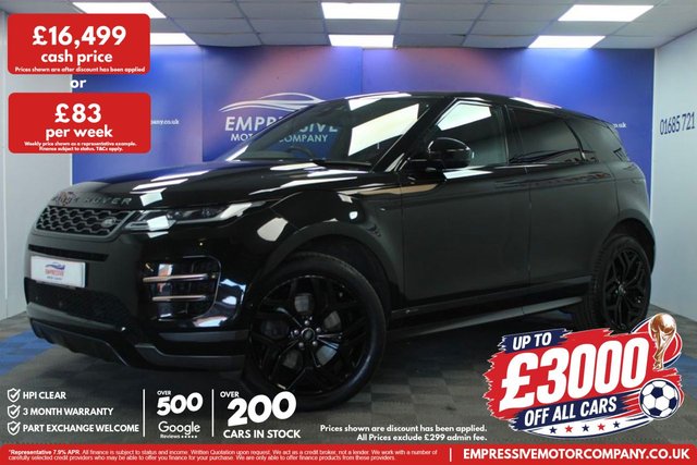 View our Land Rover Range Rover Evoque 2.0 D180 MHEV R-Dynamic SE SUV 5dr Diesel Auto 4WD Euro 6 (s/s) (180 ps)