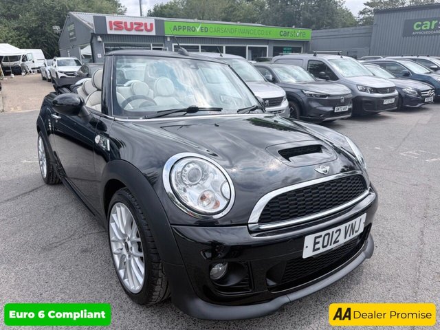 View our MINI Convertible 1.6 Cooper S Convertible, 28,000 miles, low mileage, Euro 5, ULEZ compliant, 6-speed manual, HK audio, sat nav, A/C, electric roof, 16in alloys.