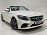 USED 2019 19 MERCEDES-BENZ C CLASS 2.0 C300d AMG Line (Premium) Cabriolet 2dr Diesel G-Tronic+ Euro 6 (s/s) (245 ps) RED ROOF-SATNAV-AC-LEATHER