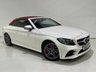 USED 2019 19 MERCEDES-BENZ C CLASS 2.0 C300d AMG Line (Premium) Cabriolet 2dr Diesel G-Tronic+ Euro 6 (s/s) (245 ps) RED ROOF-SATNAV-AC-LEATHER