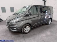 USED 2023 23 FORD TRANSIT CUSTOM 2.0 320 EcoBlue Limited Crew Van Auto L1 H1 Euro 6 (170 ps) * 6 seats * AIR CON + 6 SEATS + EURO 6