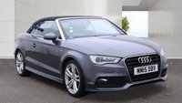 USED 2015 15 AUDI A3 CABRIOLET 2.0 TDI S line Convertible 2dr Diesel S Tronic Euro 6 (s/s) (150 ps) FULL SERVICE HISTORY